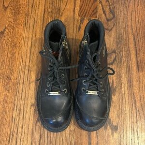 Harley Davidson Black Leather Ankle Boot (Sonia)